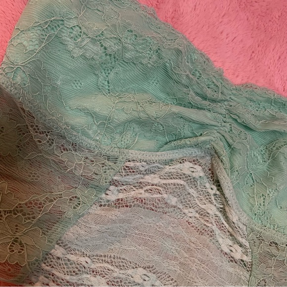 Free People Galloon Lace Crop Seafoam Bandeau Bra - Picture 3 of 6